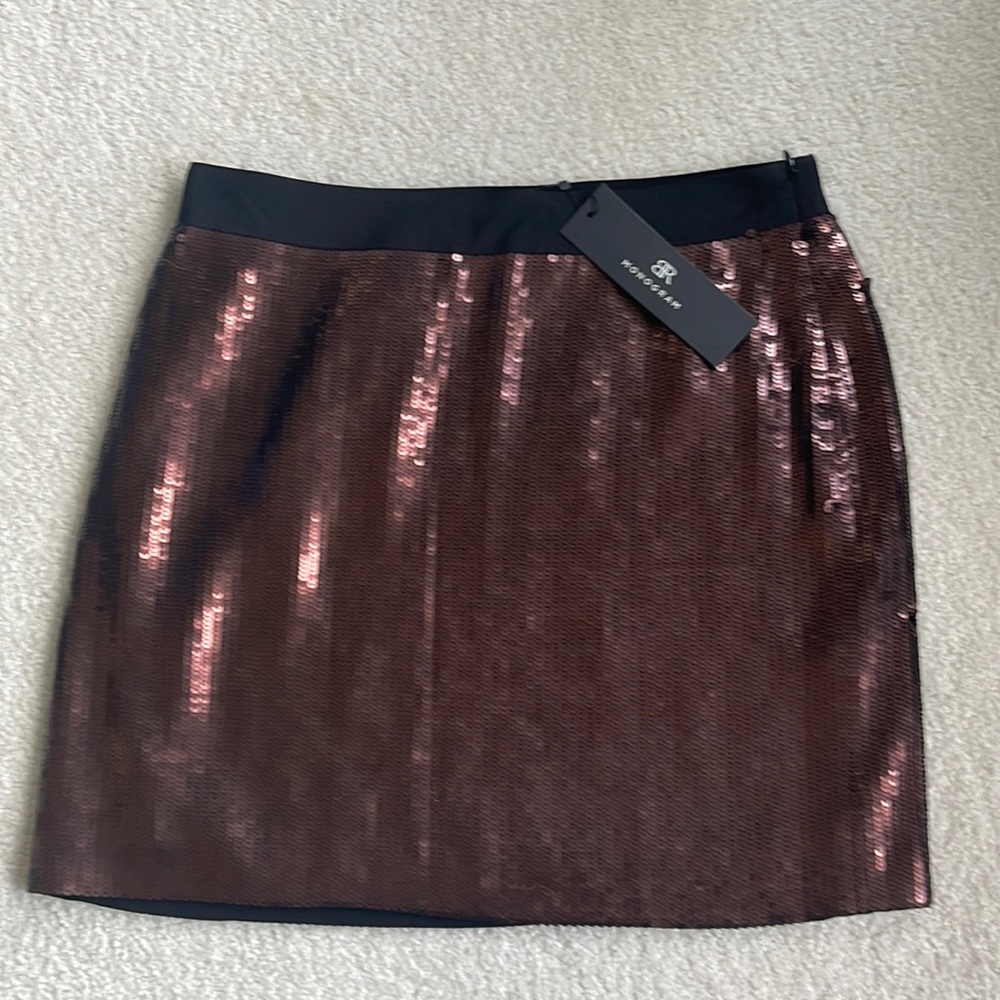 NWT Banana Republic brown sequin mini skirt holiday- 4